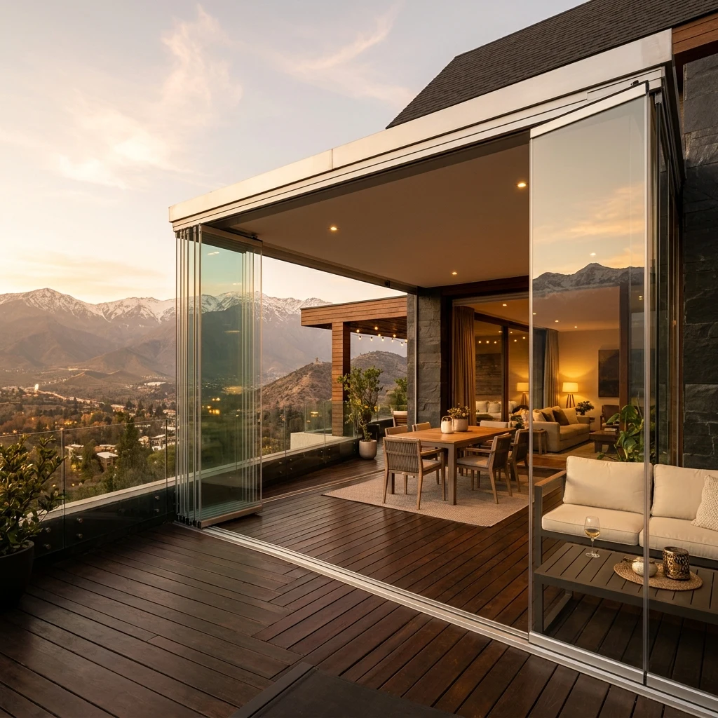 Instalación de cortinas de cristal en Lo Barnechea: elegancia y protección para tu hogar